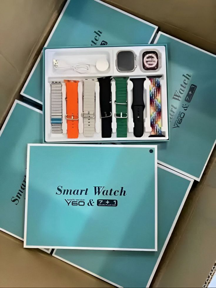 Y60 Smart watch with 7 Straps